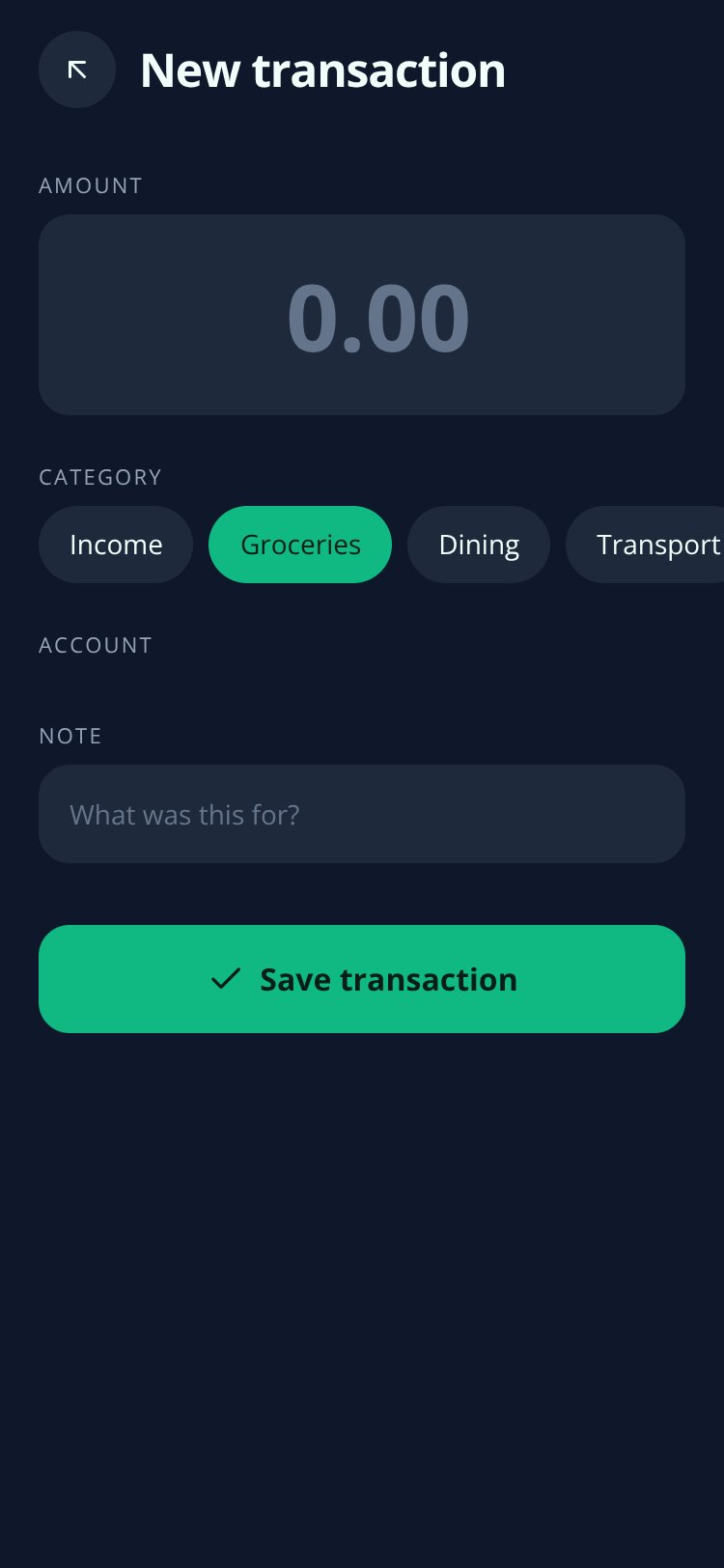Ledger screen 3