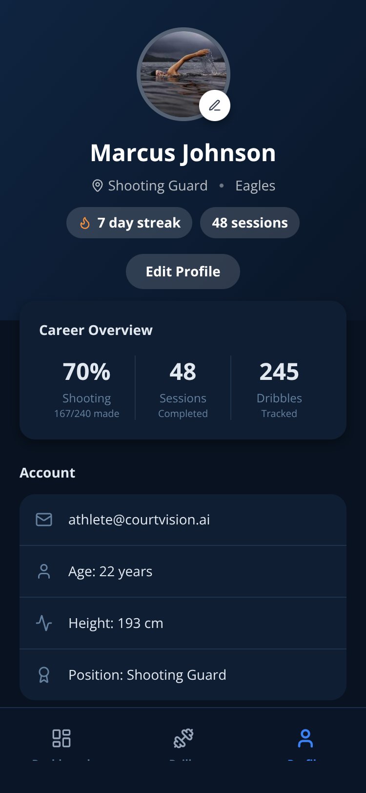 CourtVision AI screen 3