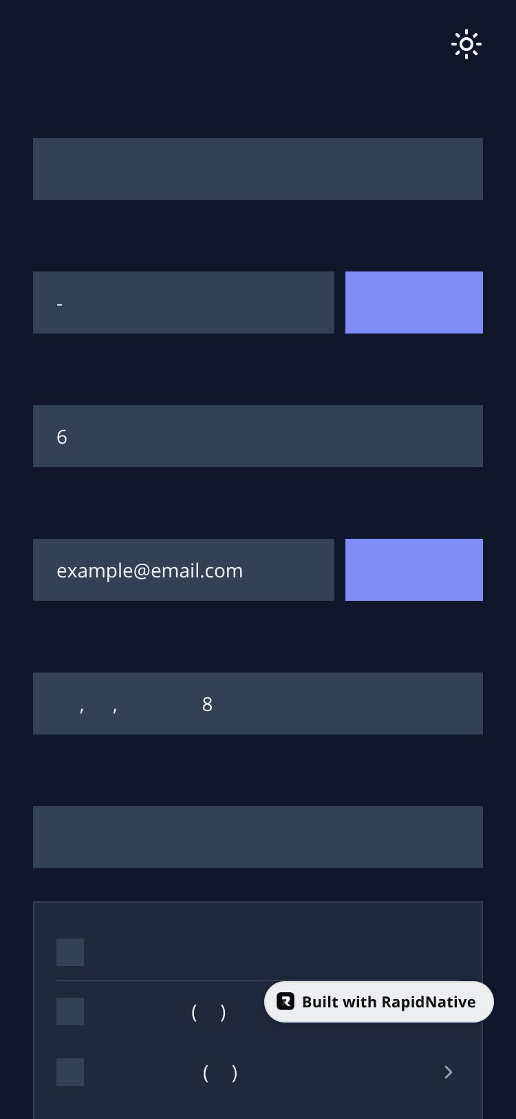 SecureSignup screen 1