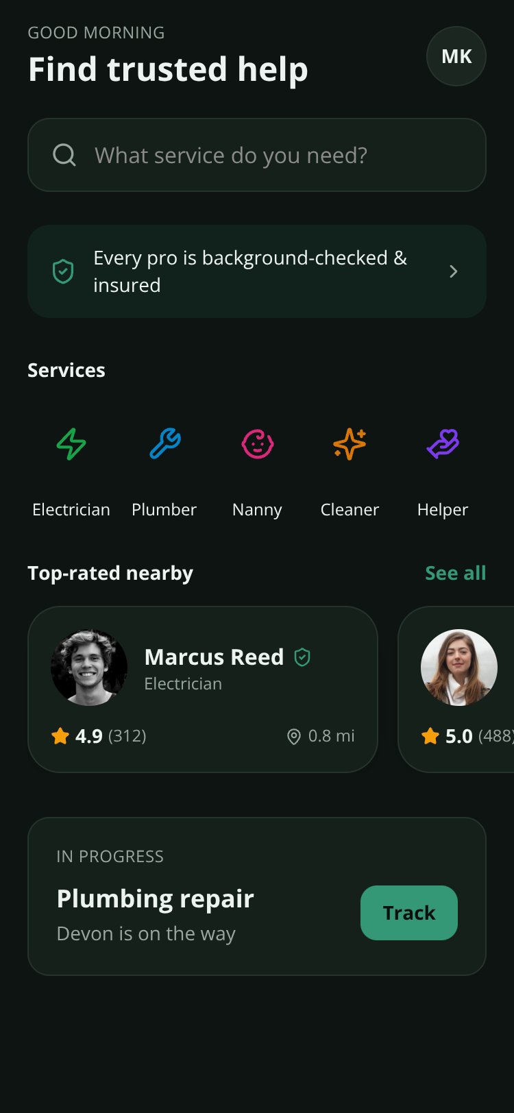 Homehand screen 1