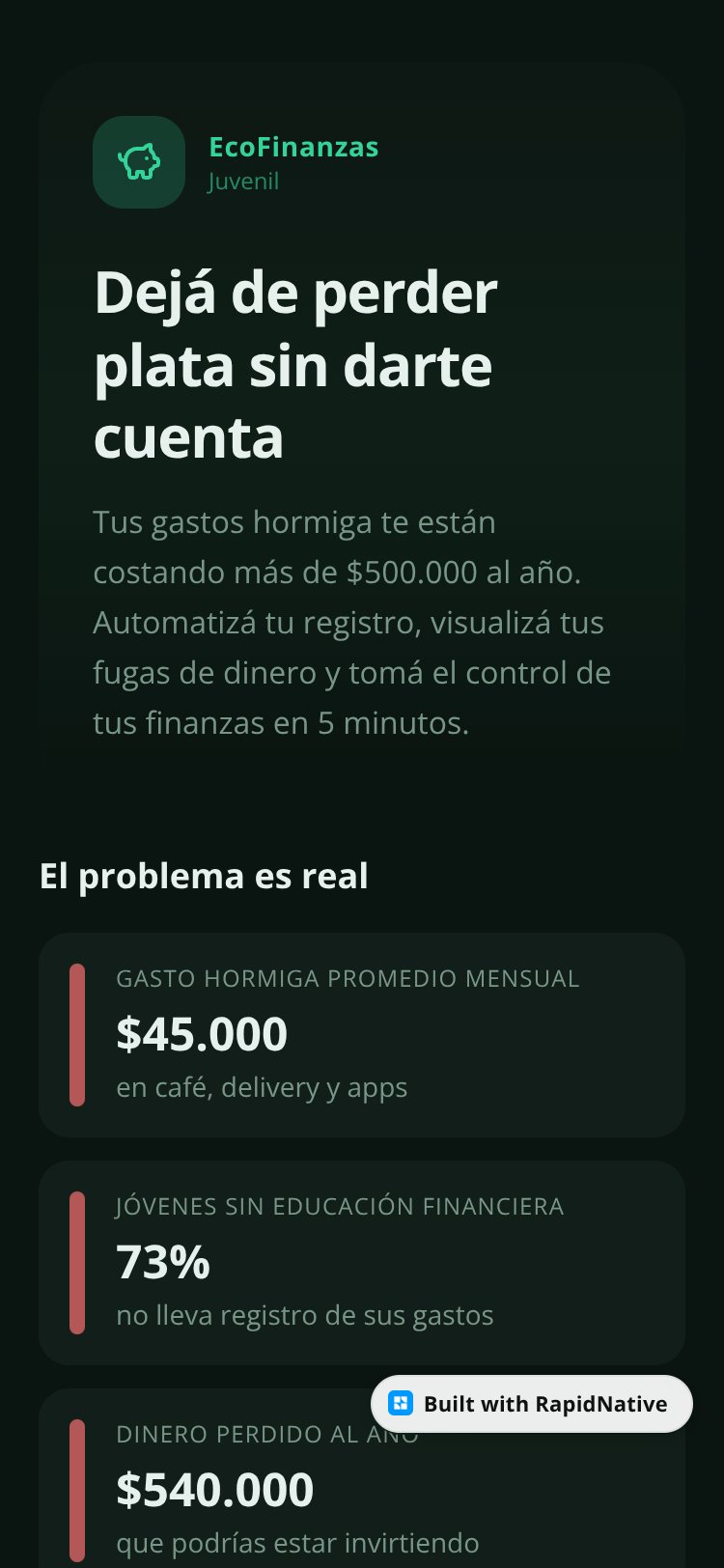 EcoFinanzas Juvenil screen 1