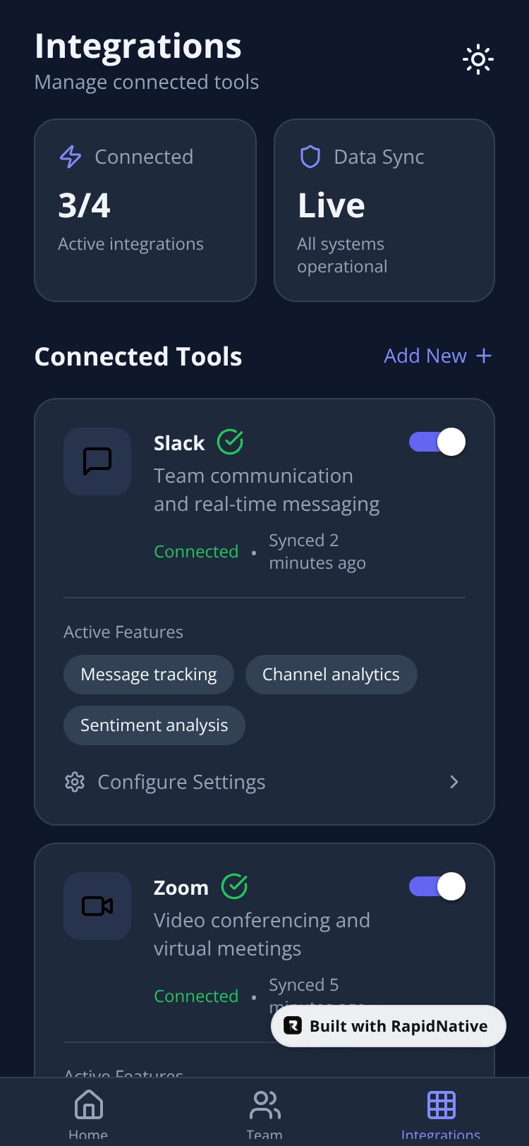 TeamPulse AI screen 4