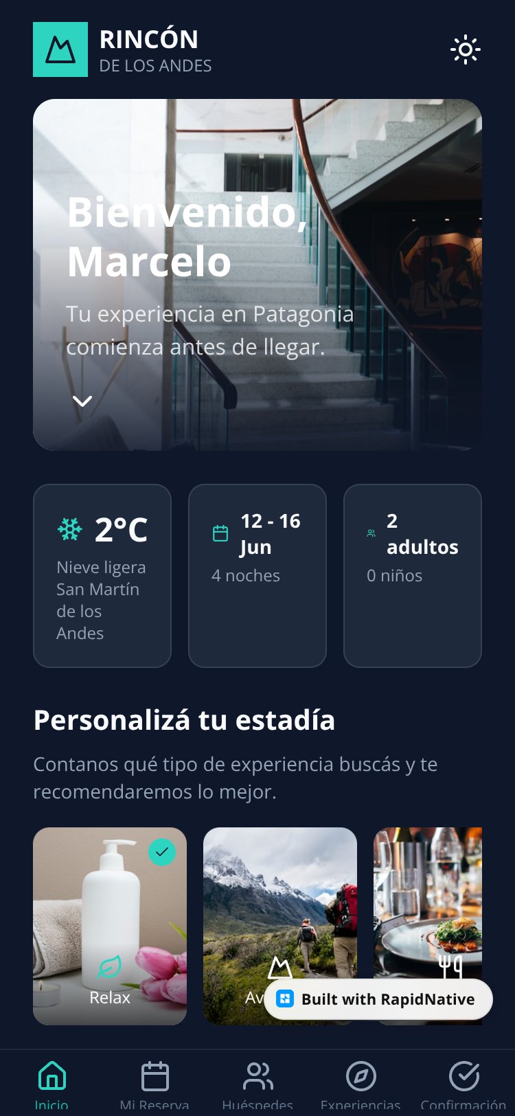 Hotel Check-in App screen 3