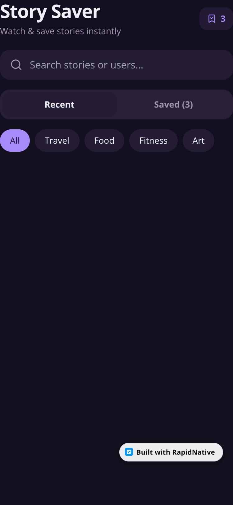 Story Saver screen 2