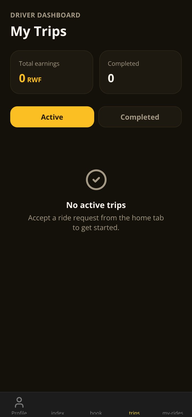 RapidNative App screen 1