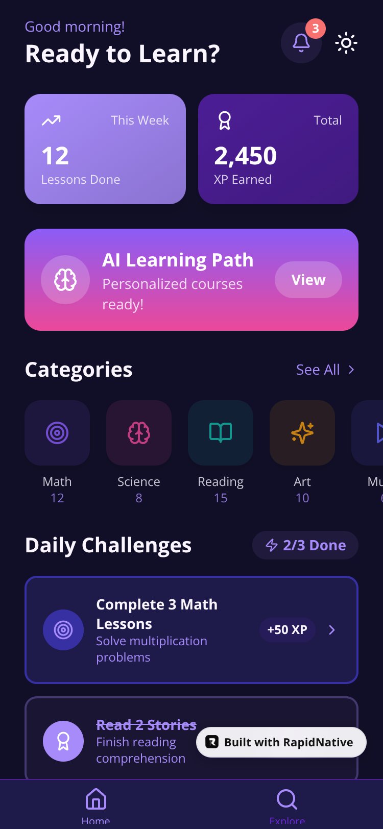 EduKids AI screen 1