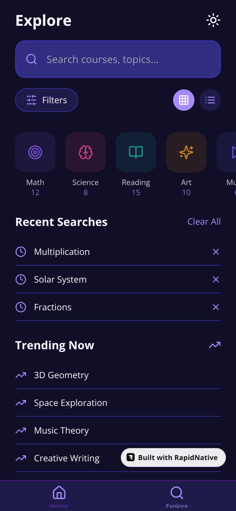 EduKids AI screen 2