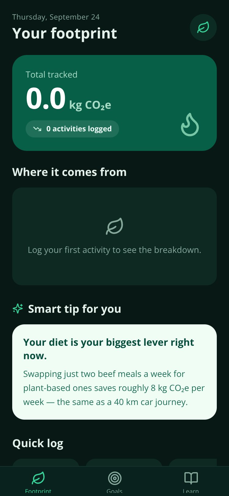 EcoTrack screen 3