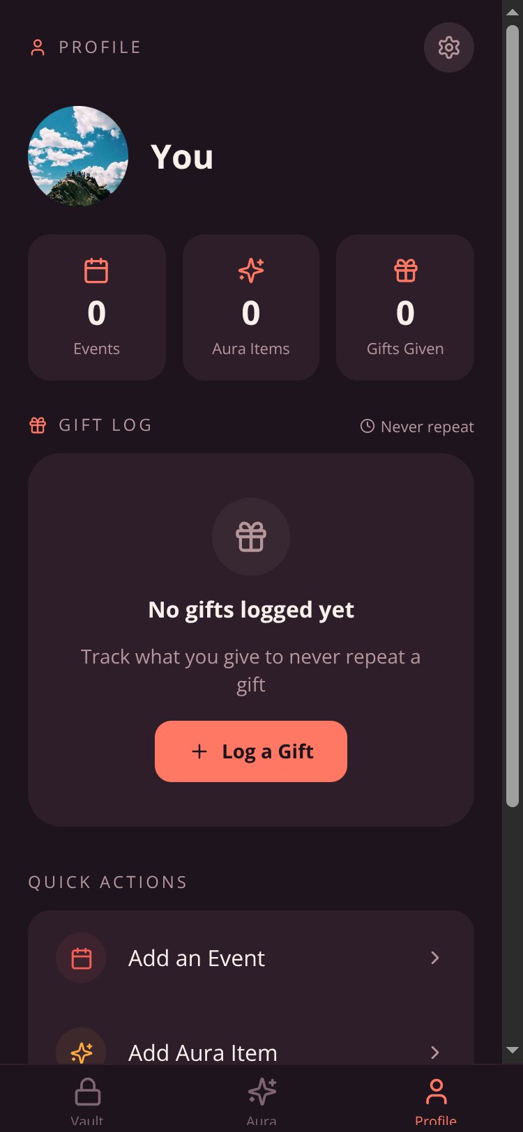 WishGraph screen 2
