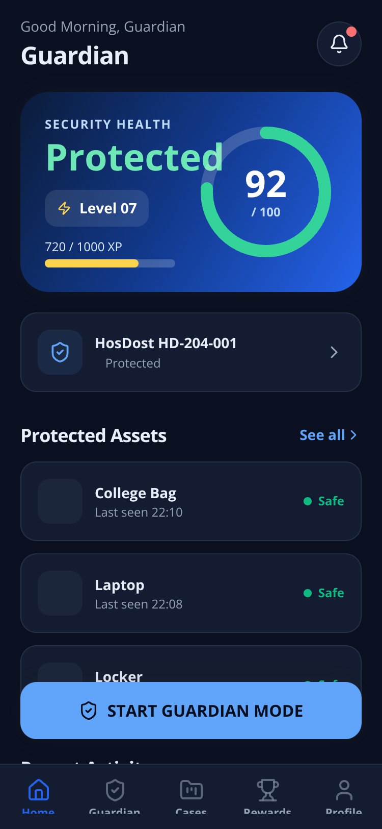 RapidNative App screen 1