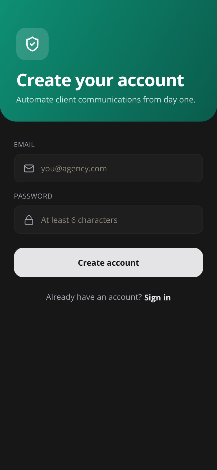 RapidNative App screen 2