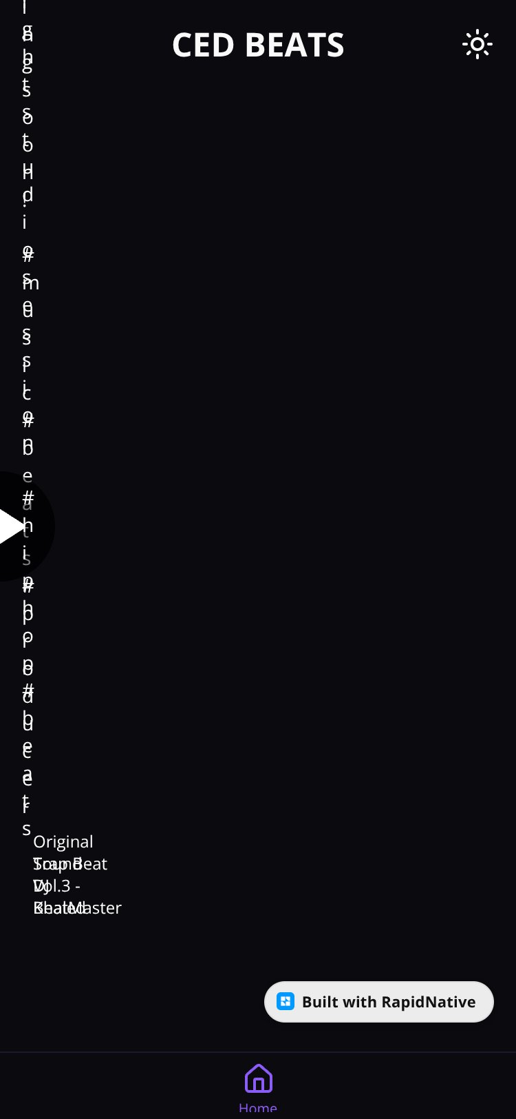 CED BEATS screen 1