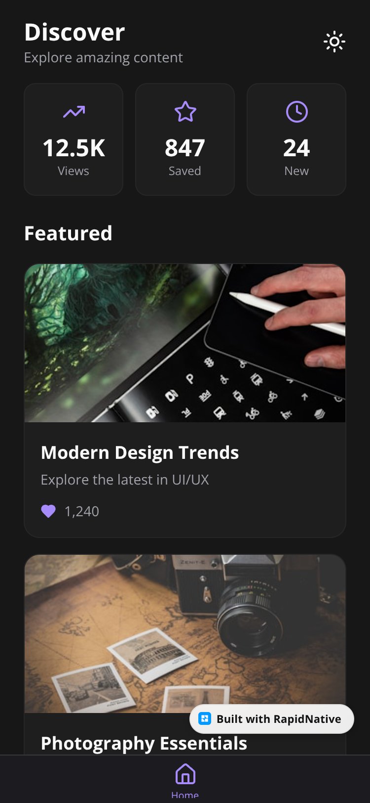 MyApp screen 1