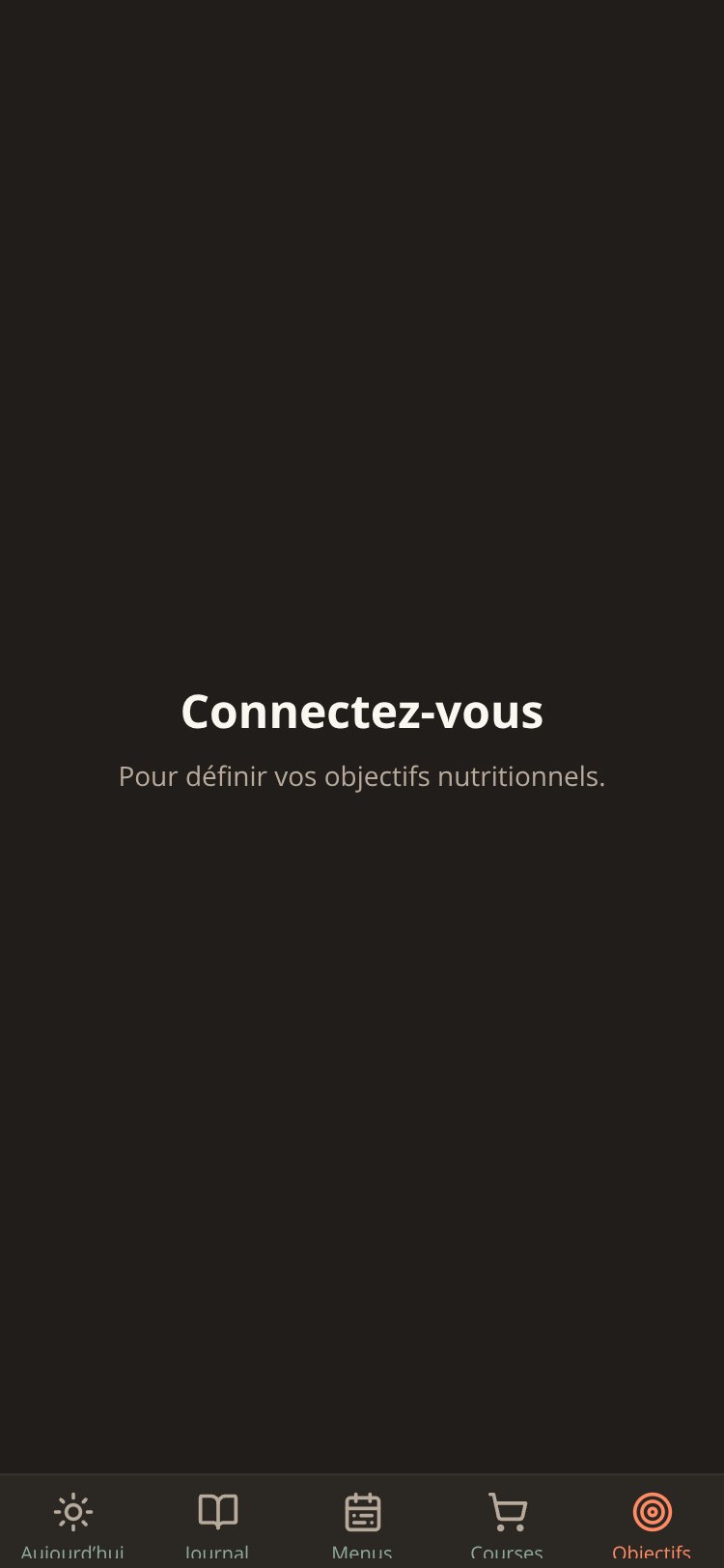 NutriPlan screen 1