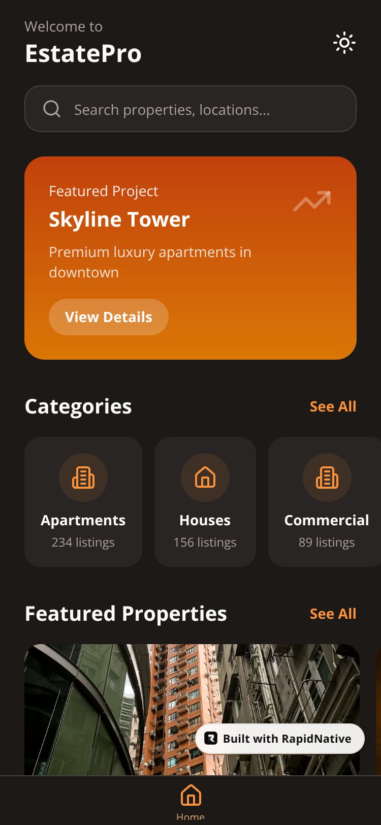 EstatePro screen 1