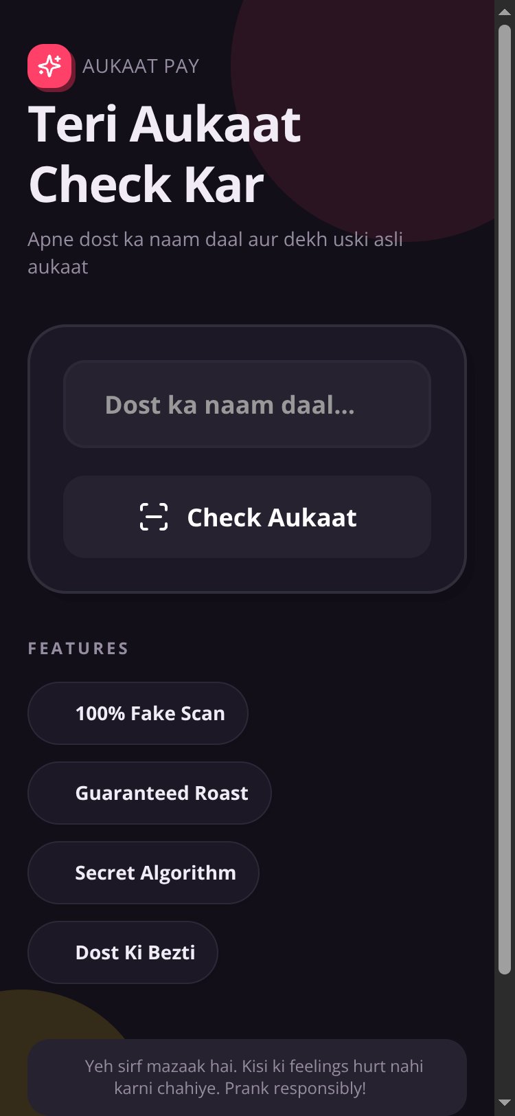 Aukaat Pay (Prank) Copy screen 1