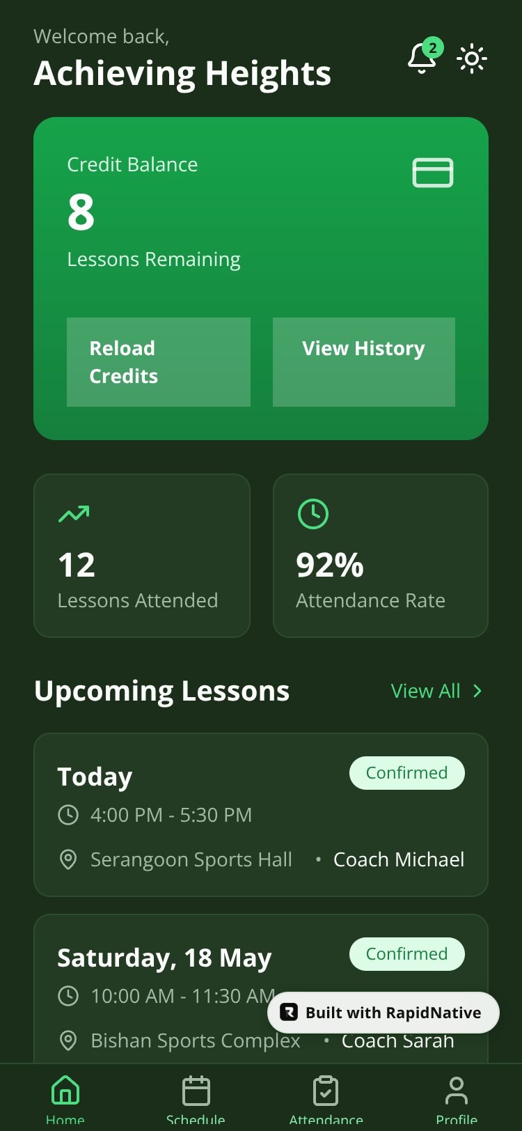Achieving Heights Academy screen 2