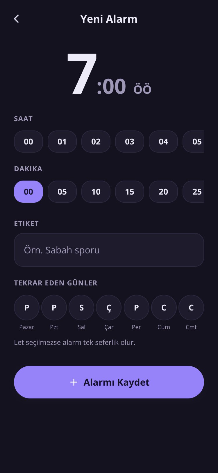 Alarm screen 2