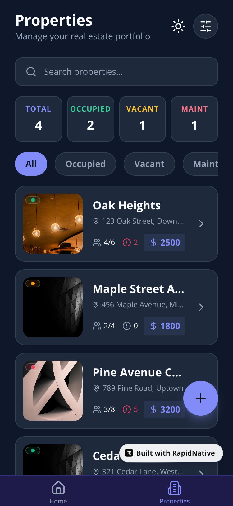 EstateFlow Pro screen 1