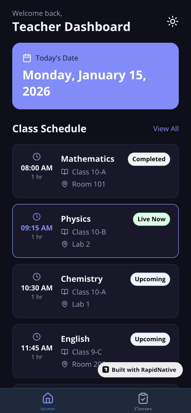 AttendEase screen 2