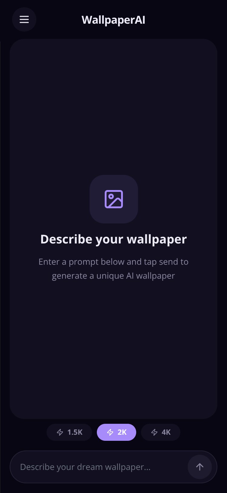 WallpaperAI screen 1