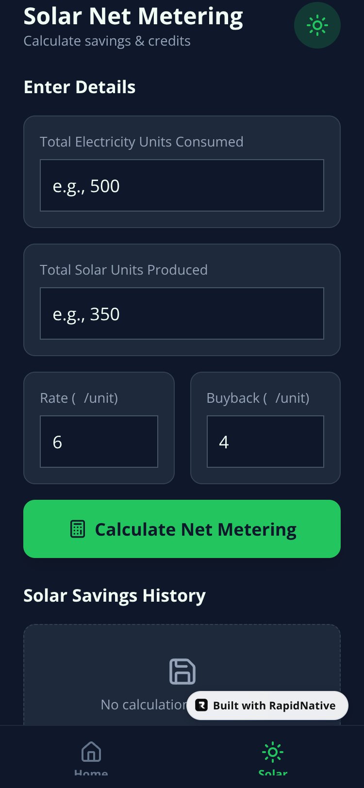 EcoBill Pro screen 2