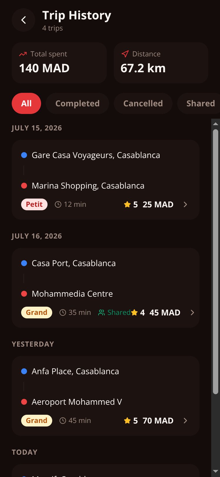 SmartTaxi Morocco screen 1
