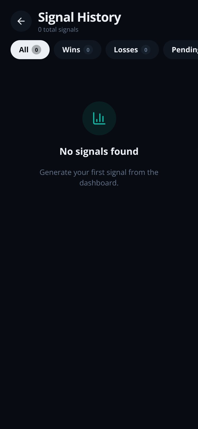 Quotex AI Signals screen 2