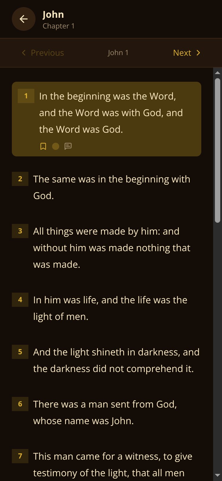 Catholic Bible screen 3