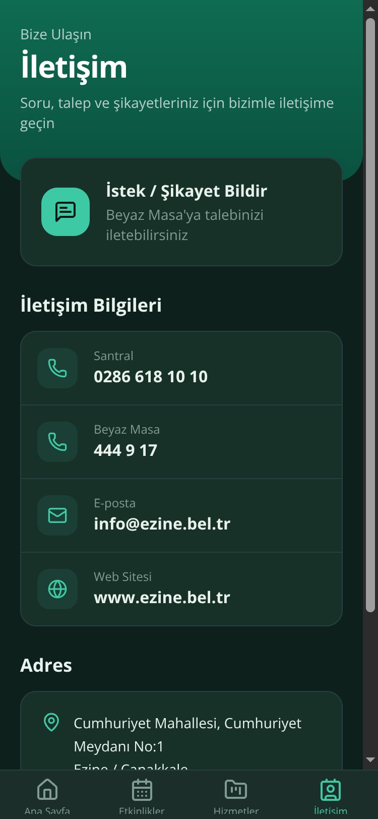 Ezine Belediyesi screen 3