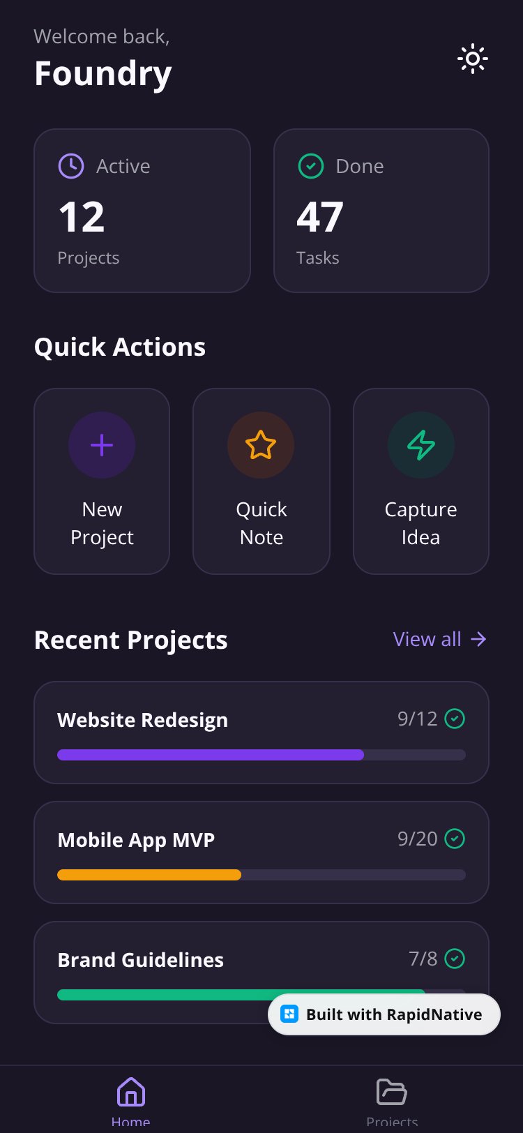 Foundry screen 1