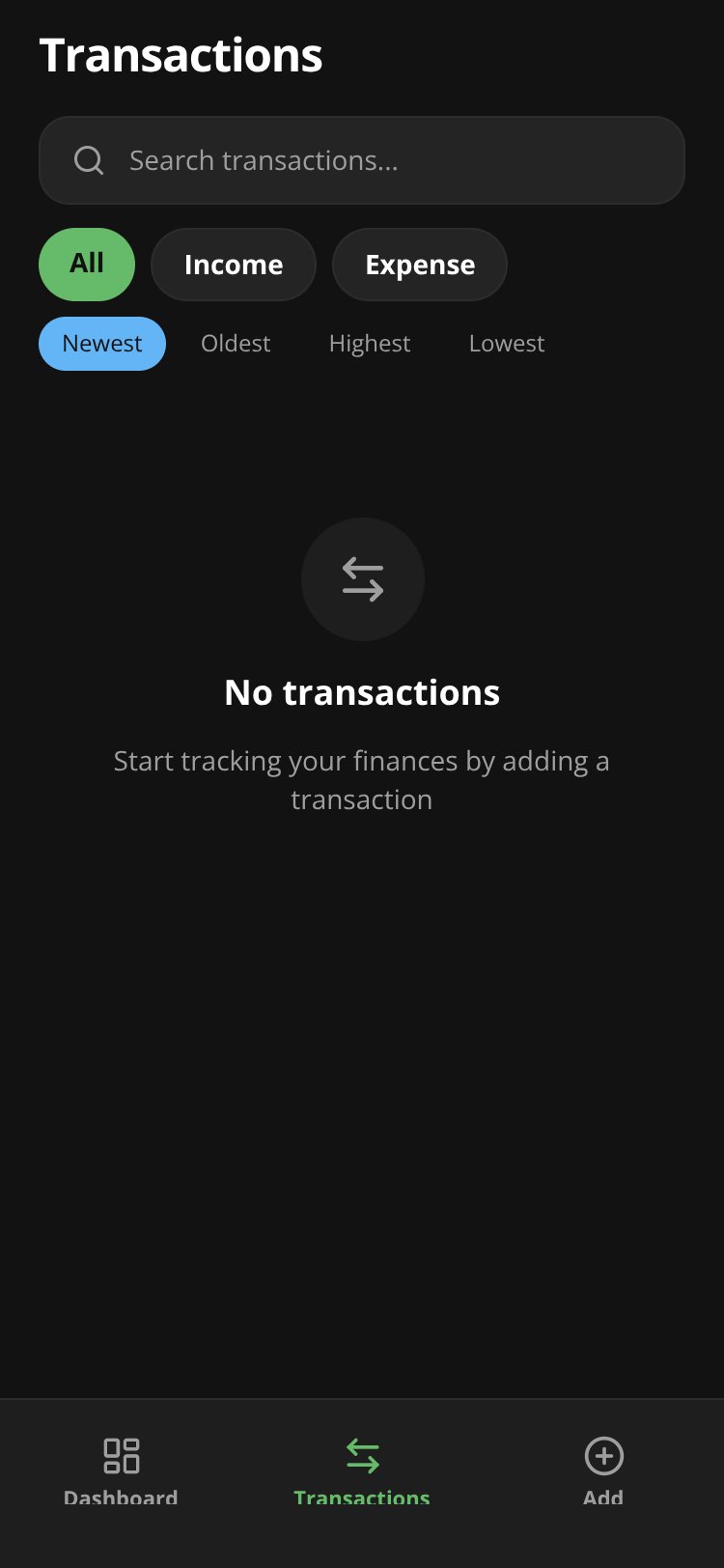 Expense Tracker screen 3