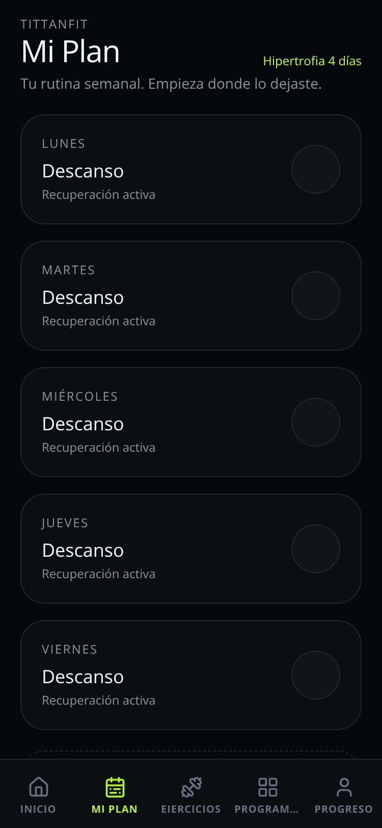 TITTANFIT screen 5
