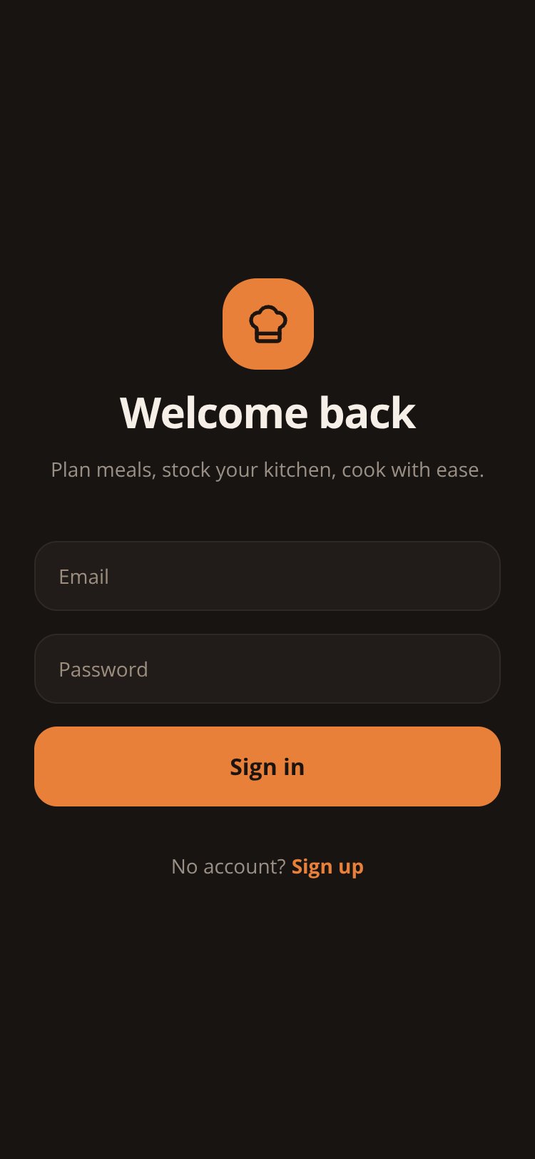 RapidNative App screen 1