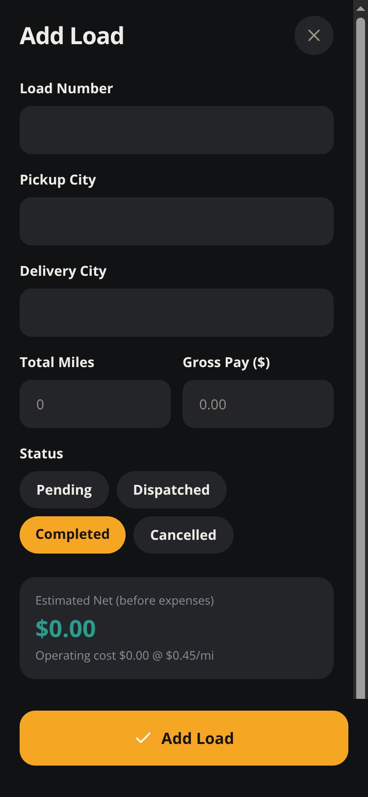 HaulMate screen 4