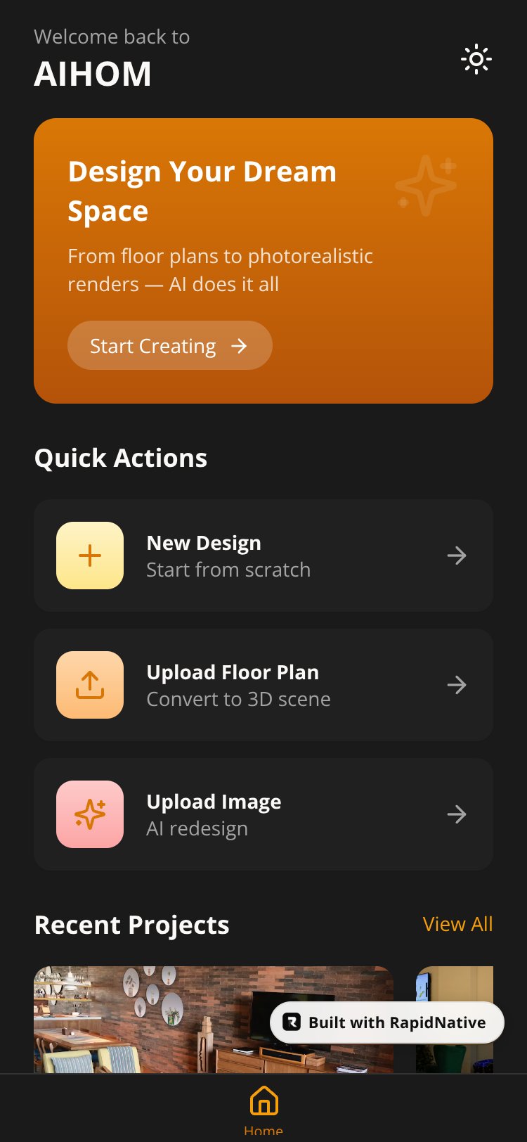 AIHOM screen 1