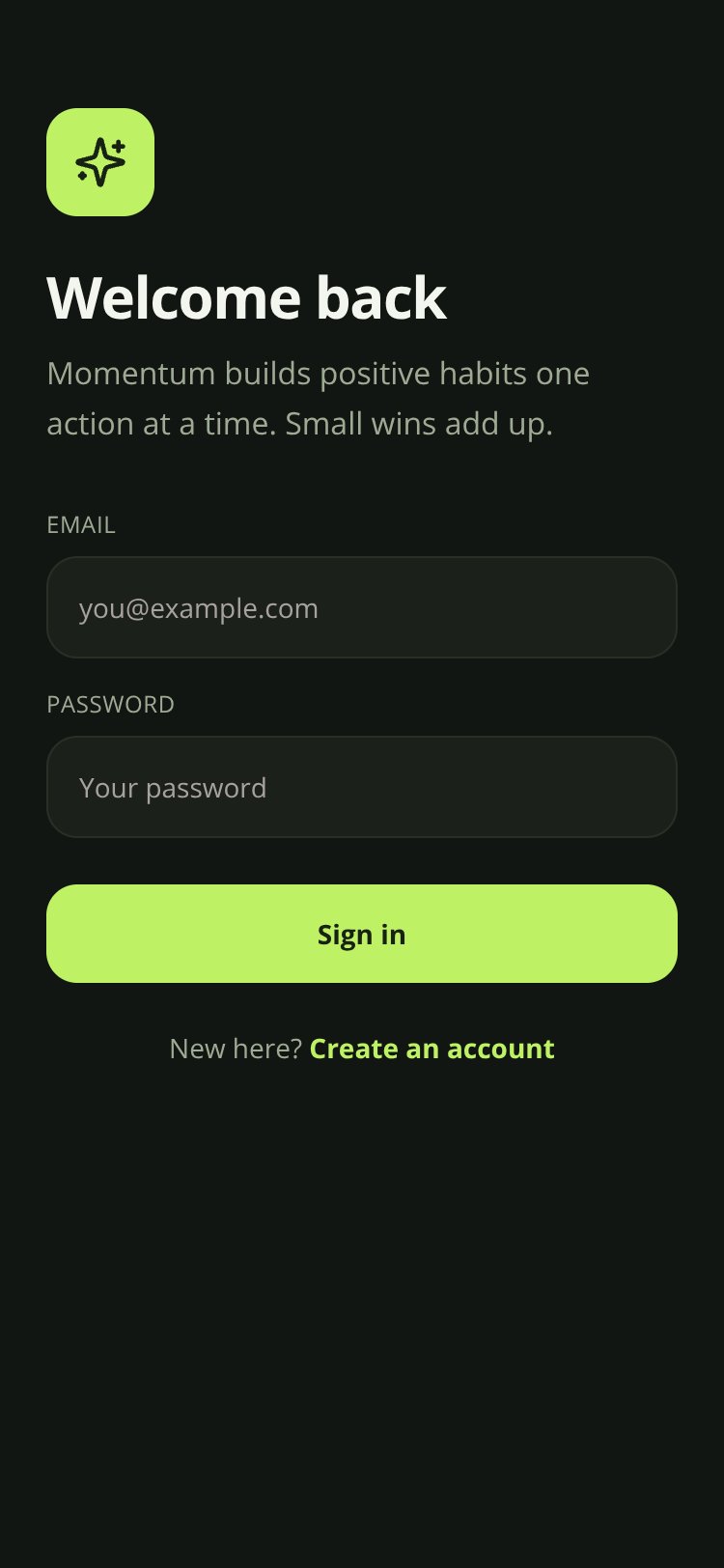 Momentum screen 1