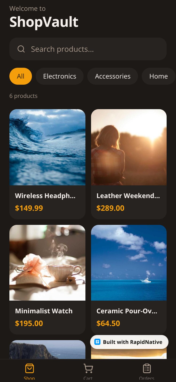 ShopVault screen 2