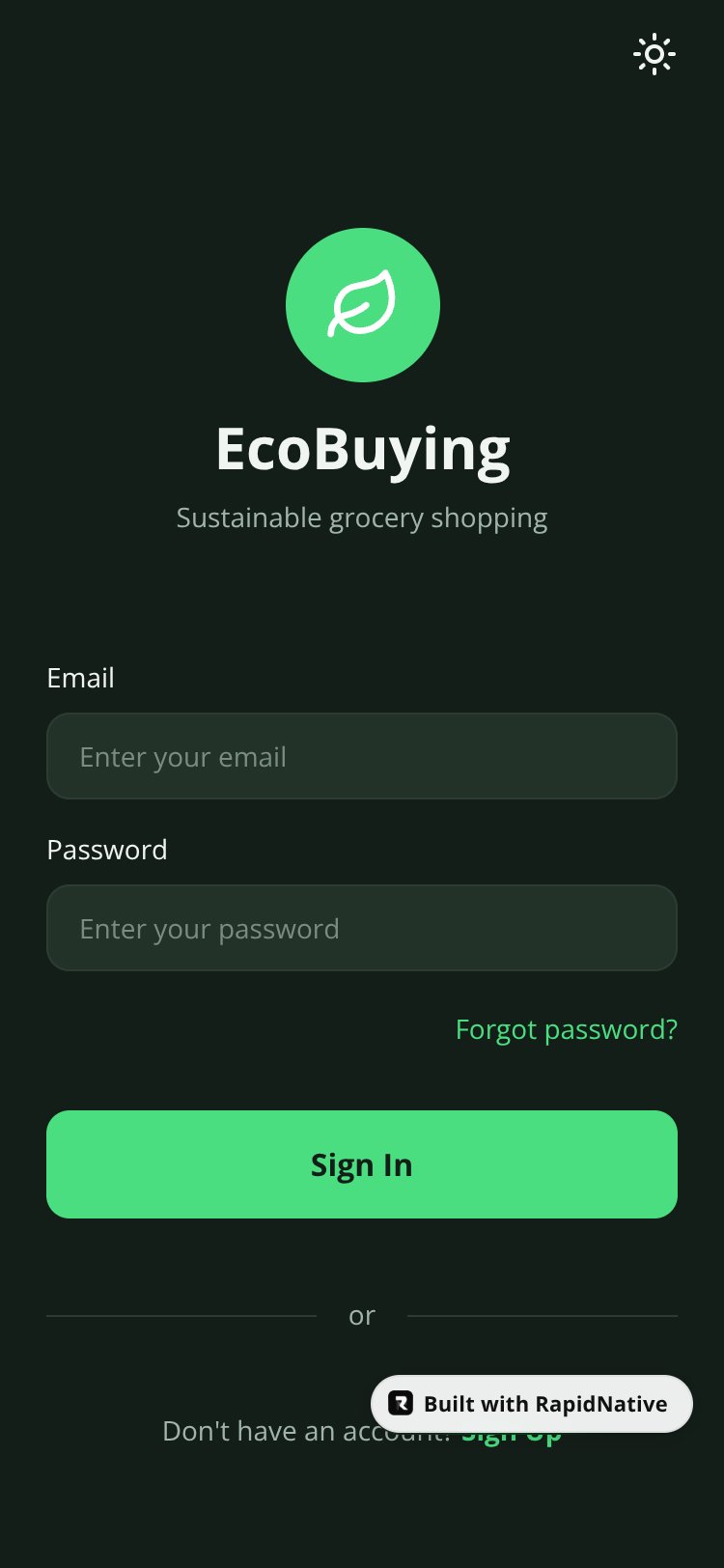 expo-nativewind screen 1