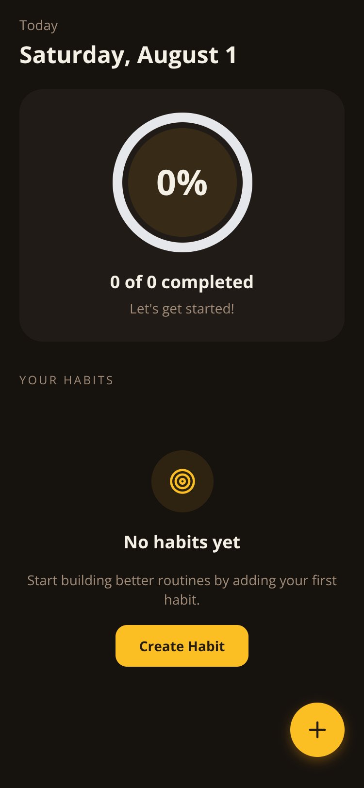 Habit Builder screen 2