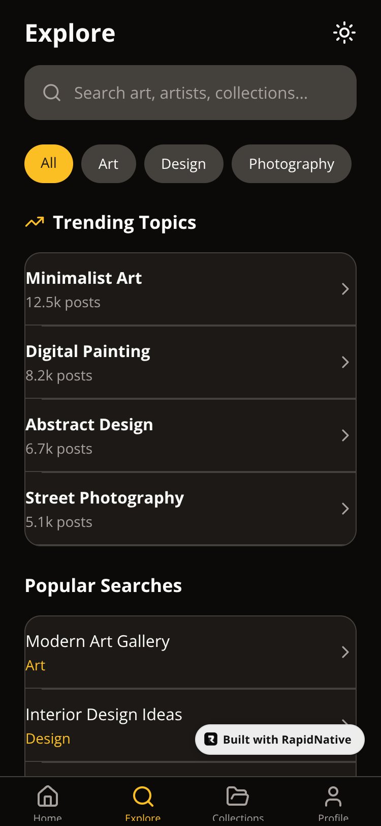 Gallery screen 2