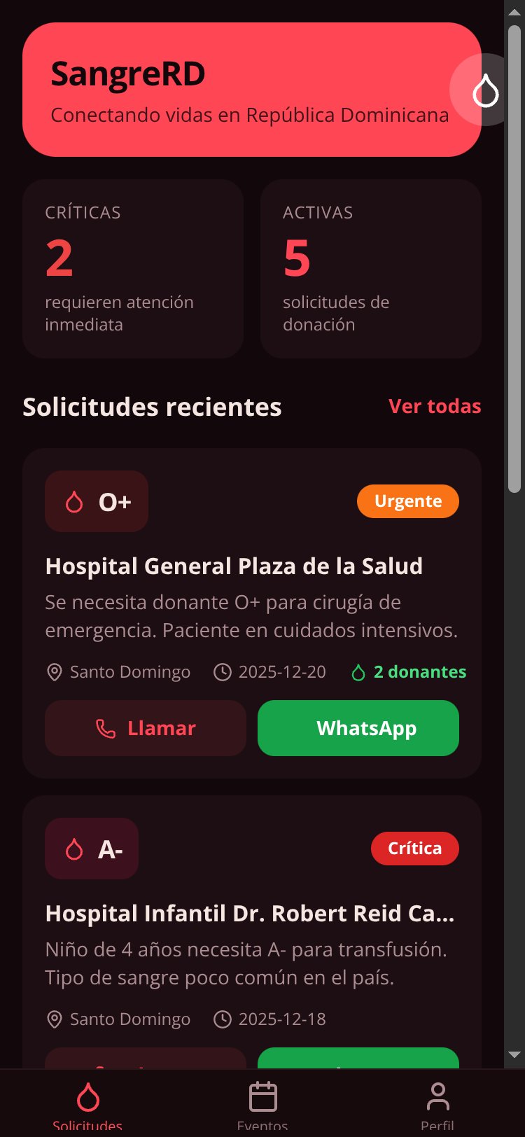 SangreRD screen 2