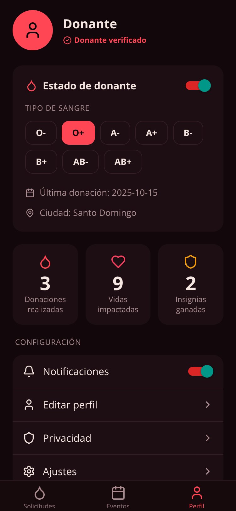 SangreRD screen 3
