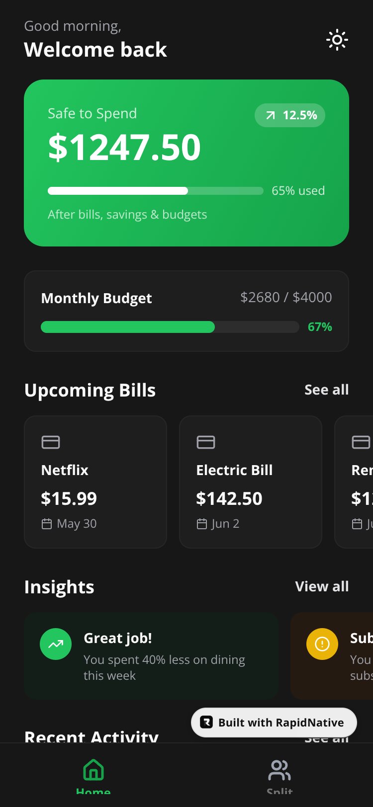 MoneyPulse AI screen 2