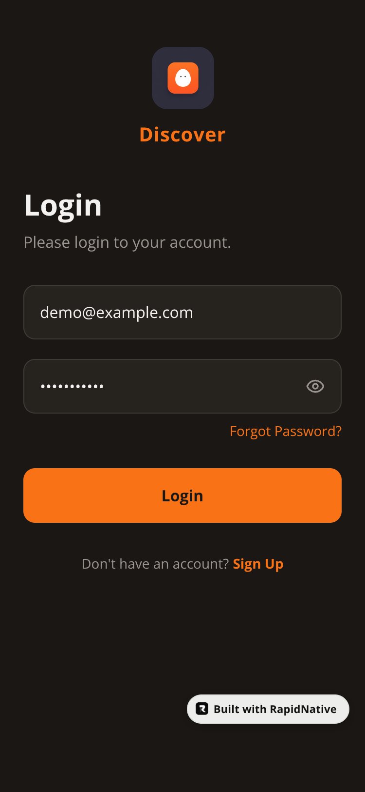 Discover screen 1