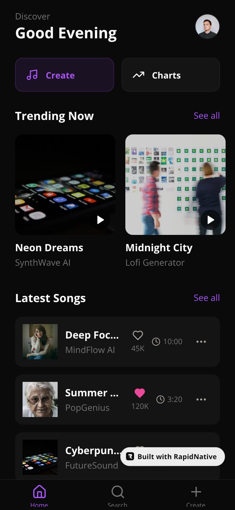 expo-nativewind screen 1