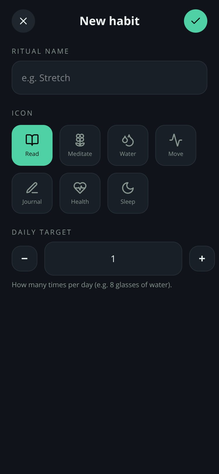 Morning Ritual screen 1