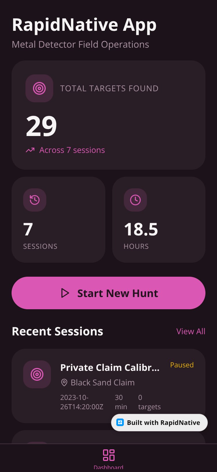 RapidNative App screen 2