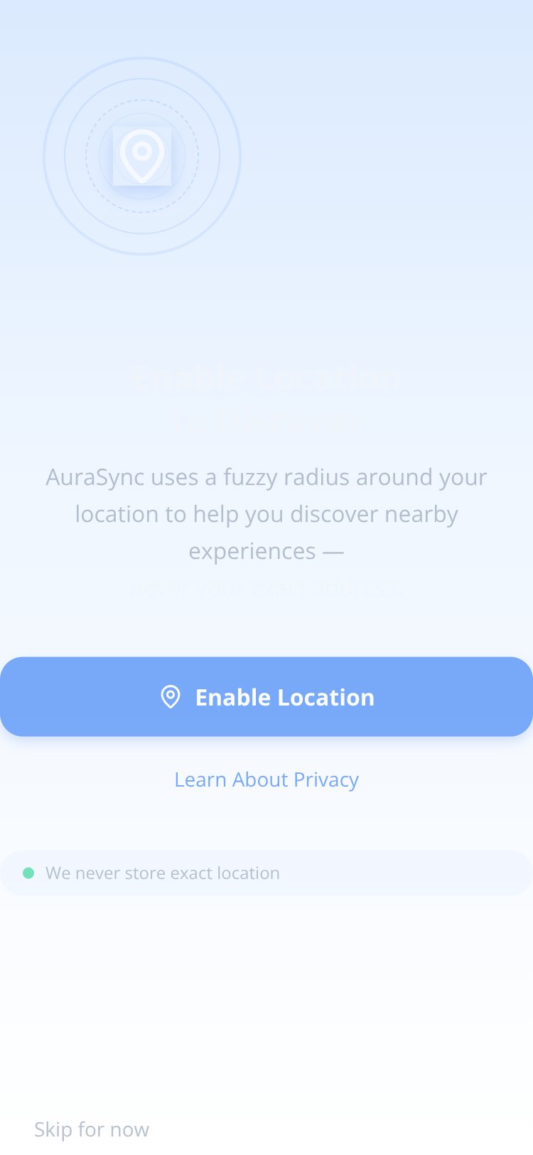 AuraSync screen 1