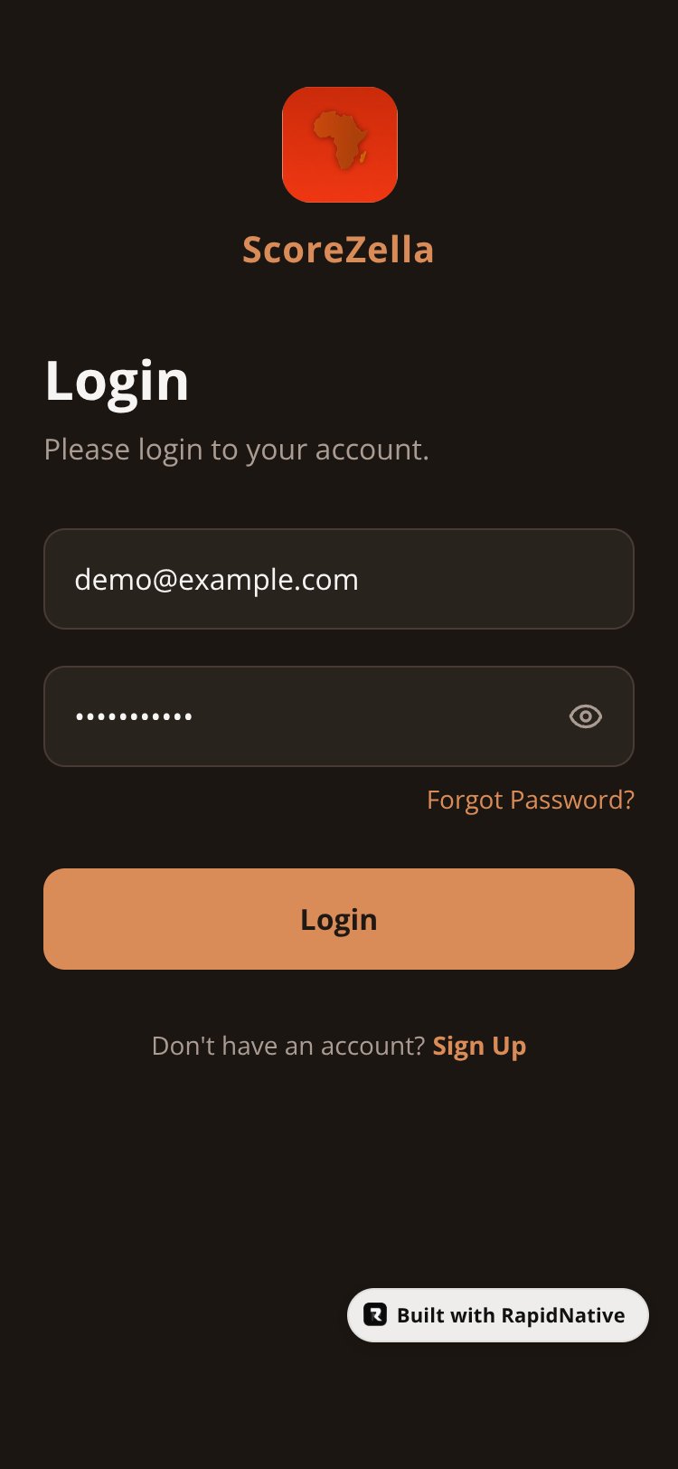 ScoreZella screen 1